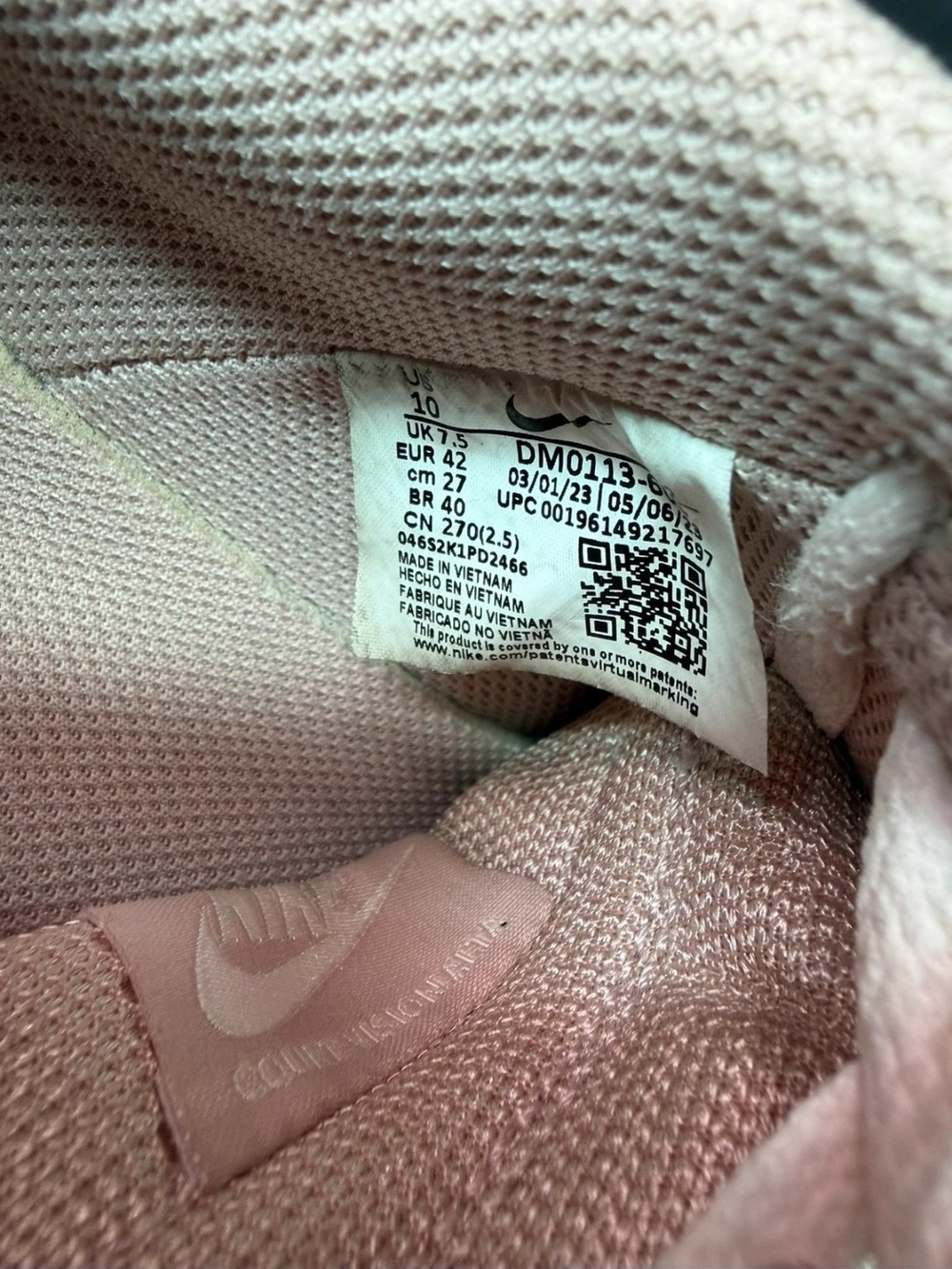 Nike Court Vision Pink Platform - Picture 9 of 10